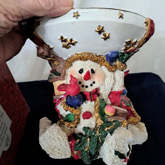 Artmark Christmas Collection Large Snowman Candle Holder - Picture 3 of 7